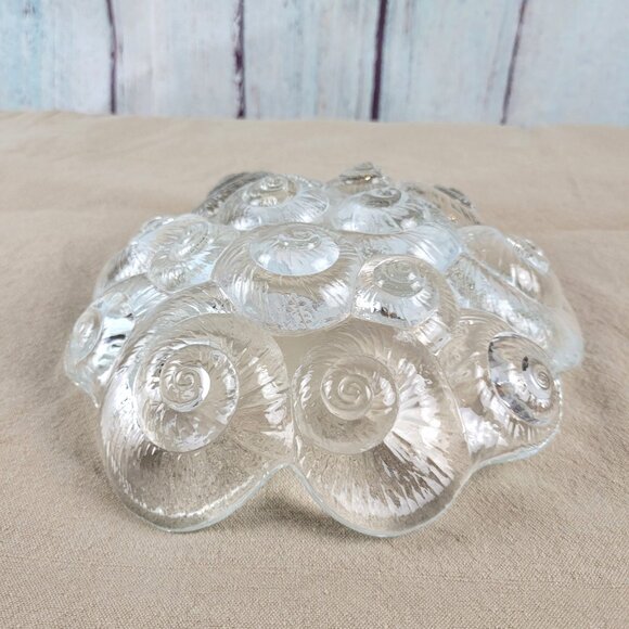 ROYAL COPENHAGEN Crystal Musling Snail Shell Art Glass Bowl Per Lutken - Picture 7 of 7